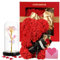 POHOMEGK Cadeau d'anniversaire Ours Rose avec Lampe étincelante, Cadeau Romantique de St Valentin, Cadeau de St Valentin pour Elle, Cadeau pour Petite Amie