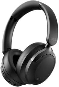 SPC Heron 2 Pro - Kabellose Bluetooth-Kopfhörer | ECO | 75 Std. Akku | Geräuschunterdrückung | Zwei gleichzeitige Verbindungen | Gaming-Modus | Verstellbar und klappbar, Schwarz, Recycelter Kunststoff