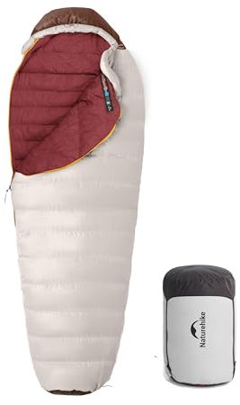Naturehike Snowbird, sacco a pelo a mummia, in piuma, ispessimento invernale, per campeggio, all'aperto, ultraleggero, anatre