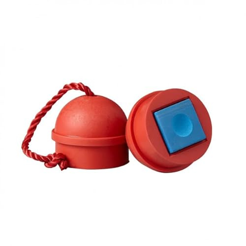 PowerGlide Table Pocket Cue Chalk Holder with Cord – Red | Keep Your Cue Chalk Close. Securely Attaches To The Table Pocket For Quick, Convenient Access