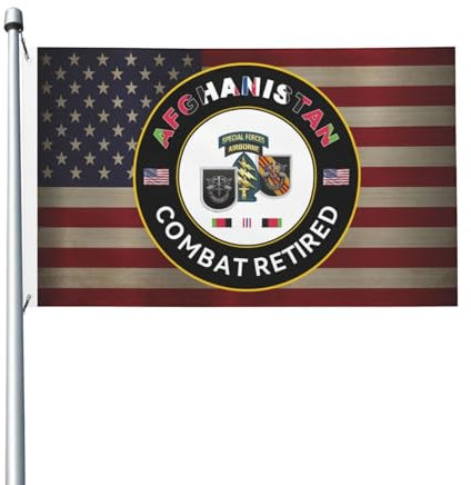 Flaggen 5. Special Forces Group Der Us Army Im Afghanistan-Kampf Im Ruhestand Flagge Dekorative,Personalisierte Garten Flagge Für Parade Draußen Drinnen 90X150Cm