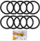 10er Dichtungsringe Set Gummi O Ringe, 55mm Außendurchmesser 45mm Innendurchmesser, O Ringe Gummi für Pool Dichtungen, Sanitär, Pumpen, Dichtungen Set, Werkstattbedarf, Dichtungen Sanitär