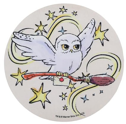 WONDEE Hedwig Harry Potter Klein Mauspad mit Eule Hedwig Design, Mousepad aus extrafeiner Faser und waschbar das Macht Freude, Disney Harry Potter Geschenke für mädchen und Frauen