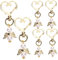 Luxshiny 6Pièces Porte Angel Wings Lot de Détails Exquis Design Vivant pour Baptême Événements Festifs