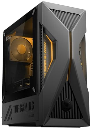 ASUS TUF TM500 Gaming-PC | Solar Eclipse Gray | AMD Ryzen 5 220 | RAM: 16GB | SSD: 1TB | GeForce RTX 5060 | Sichtfenster | LED-Beleuchtung | Windows 11 Pro | Office 2024 Pro | Sicherungsstick