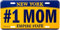 Artisan Owl Nummernschild Nr. 1 Mom New York Empire State Gold und Blau Souvenir