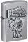 Zippo Sturmfeuerzeug - Dead Mans Hand - Street Chrome Finish mit Emblem - Nachfüllbar - Wiederverwendbar - Windfestes Design - Geschenkbox - Made in USA