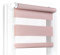 Fenster DEKOR - Rollos für Fenster Bleich-Rosa - Klemmfix Rollo ohne Bohren 150 x 100 cm - Doppelrollo mit einer breiten Auswahl an Größen und Farben - Blickdichte Rollos, einfach zu montieren