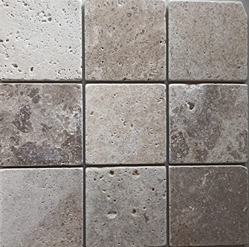 Travertin Chiaro Naturstein beige Fliese Antik Antique Bodenfliese Wandfliese Badfliese Duschwand Küchenfliese Fliesenspiegel Thekenverkleidung Badewannenverkleidung Mosaikfliese Mosaikstein