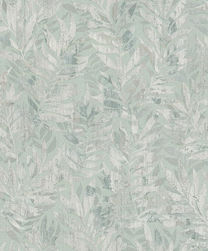 Rasch Tapeten Vliestapete (Botanical) Grün 10,05 m x 0,53 m Barbara Home Collection III 561272