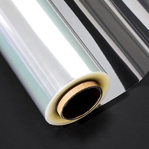 88CM x 30M Klare Cellophan Rolle Groß - Transparent Geschenkpapier 3 Mil Dicke - Klares Verpackungspapier Für Blume, Geschenk baskt Verpackung, Leckereien Wrap (88CM falten in 44CM)