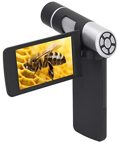Digitales Handmikroskop,KIMISS Handliches Digitales Mikroskop 4-Zoll-Hand-Digitalmikroskop Tragbares 1080P-Taschenmikroskop für die Reparatur von Uhren und Schmuck