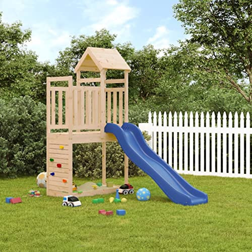 Tidyard Set da Gioco,da Giardino,Esterno,con Scivolo,Arrampicata,e Scale in Legno di Pino,246x112x214 cm,Giochi Esterno da Giardino,Giochi Giardino,Parco Giochi Esterno,Scivoli da Giardino