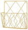 Sundires Porte-revues multi-usages mural en métal pour bureau et maison Porte-magazines mural en métal doré pour salle de bain