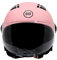 BHR Helm Demi-Jet 834 Flow - Sommer-Rollerhelm Homologiert ECE 22.06 mit 16 Belüftungslöchern - Vespa-Helm mit Kratzfestem Visier und Mikrometrischer Auslösung - Matt Pinke XS