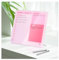 Verdickte Acryl-Whiteboard für To-Do-Liste, Planer, 30,5 x 25,4 cm, Tisch-Whiteboard mit Ständer, rahmenlos, rosa, trocken abwischbar, für Büro, Zuhause, Schule
