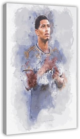 Jude Bellingham Fußball-Poster 37 Leinwand Poster Schlafzimmer Dekor Sport Landschaft Büro Zimmer Dekor Geschenk Rahmenstil 60 x 90 cm