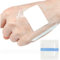 Section Adhesive Island Dressings Pads,Wound Cover Barrier Absorbent Patche,Waterproof Transparent Film Bandage-10Pcs-6 * 7CM