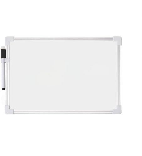 ForenTex Pizarra Blanca Magnética con Marco de Aluminio (30 x 40 cm)