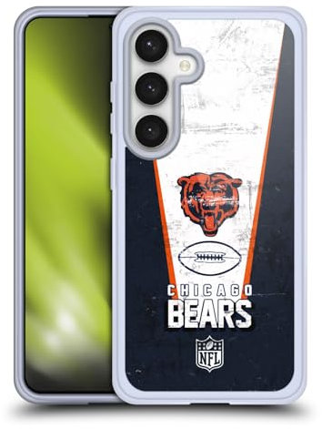 Head Case Designs Offizielle NFL Banner Chicago Bears Logo Art Soft Gel Handyhülle Hülle kompatibel mit Samsung Galaxy S24 5G