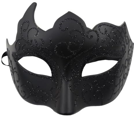 Gefomuofe Venezianischen Masquerade Maske Vintage-Halloween-Kostüm Karneval-Maske Handgefertigte Venezianische Maske Römisch Griechisch Herren Venezianische Augenmaske Maskerade Maske für Karneval