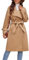 GRACE KARIN Übergröße Elegant Alltag Open Front Wintermantel Langarm Lockere Passform Daten Party Mantel mit Verstellbarer Gürtel für Damen Kamel L