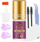 Eveellyn Colla Extension Ciglia Impermeabile 5ML Lunga Durata 8 Settimane e Asciugatura Rapida 2-4 sec Nero Colla per Ciglia Finte Extension