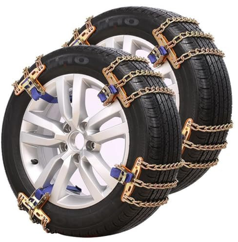 RZSYSSZD Auto Schneeketten für Dodge Ram 2011-2025,Schneereifenketten Reifen Schneekette Steel Snow Chains,B-205~225mm