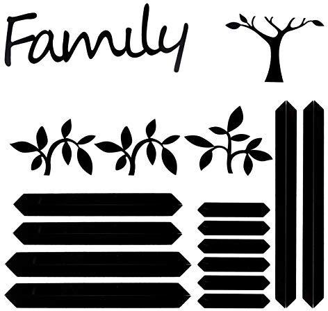 Hemobllo 1 Jeu autocollant mural cadre photo adhésif mural stickers mural cadre photo mural de famille bricolage stickers muraux arbre généalogique etiquette autocollante Décoration murale