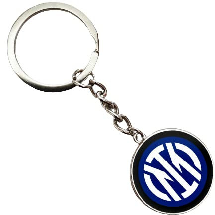 B.a.u.q.o.o. Portachiavi Inter Nuovo Logo Gadget Tifosi Nerazzurri Internazionale Idea Regalo