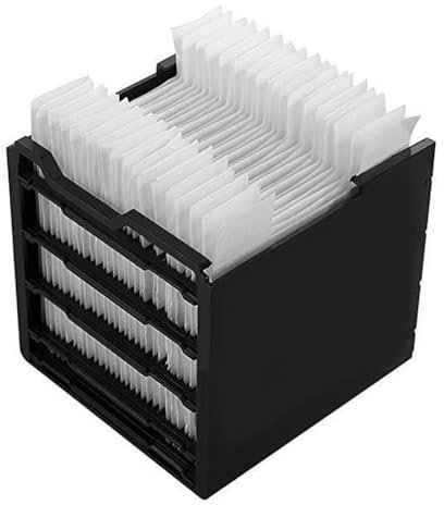 Faeymth Luftkühler-Ersatzfilter, Mini-Luftkühler-Filterersatz, Abnehmbarer Luftkühlerfilter, Klimaanlagenlüfter