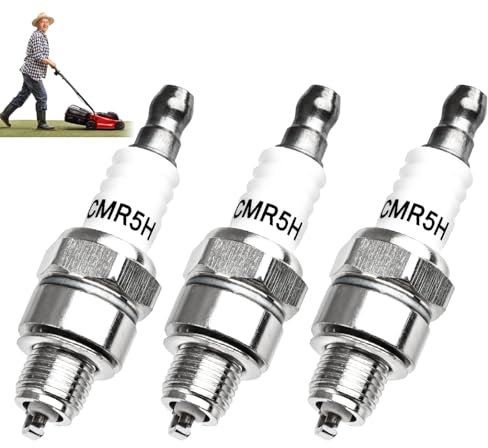 3Pcs Candela per NGK CMR5H Stihl Honda Brisk Bosch Husqvarna Echo BR500 BR550 BR600 FC56 FC70 RZ7C RZ7CT10 965, Sostituzione per Trimmer Tosaerba, Attrezzi da Giardino