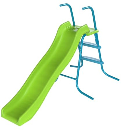 TP Toys Toboggan Ondulé L175 Cm, Dès 3 Ans, 3 Marches, Vert Pomme