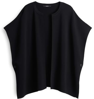 someday Damen Poncho/Cape | BOLESA CAPE aus weichem Viskosemix black, 0