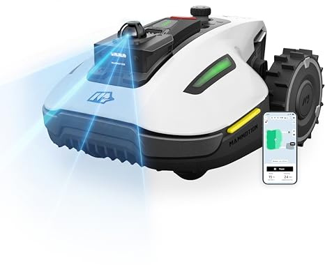 MAMMOTION YUKA mini 2 800 LiDAR Mähroboter ohne Begrenzungskabel, für 800 m², 360° LiDAR + Kameranavigation mit KI-Steuerung, Erkennung von > 300 Hindernissen, DropMow, Schnitthöhe 20-60 mm