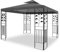 WASSERDICHTER Pavillon TOSKANA 3x3m Metall inkl. Dach Festzelt wasserfest Partyzelt (Anthrazit)