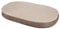 Kerbl Pet Memory-Foam Matratze oval 120x72x8cm, grau/beige