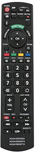 allimity N2QAYB000715 Ersetzte Fernbedienung für Panasonic TV TX-L42DT50B TX-L42DT50E TX-L47ET50E TX-L47ET50Y TX-L47ETW50 TX-L47WT50B TX-L47WT50T TX-L55DT50B TX-L55DT50E TX-L55WT50B TX-L55WT50E | TX-L42DT50E TX-L47ET50E TX-L47ET50Y TX-L47ETW50 TX-L47WT50B TX-L47WT50T TX-L55DT50B TX-L55DT50E TX-L55WT50B TX-L55WT50E