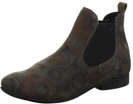 THINK! Damen Guad trvanlivá, kůže podšívkou Chelsea Boots, 2000 Cemento, 36 EU