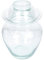 Kimchi Jar Glass Fermenting Jar Traditional Chinese Fermentation Crock with Water Seal Airlock Lid 5KG Large Capacity for Pickling Kimchi Sauerkraut Kitchen