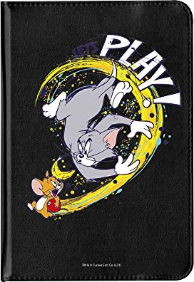 T&J Play Universal-Schutzhülle für Tablet 7, offizielles Produkt, 360 Design, Schwarz