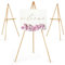 VISWIN 3 Pcs 160cm H Présentoir Chevalet Trépied en Bois Pour Signe de Mariage, Affiche, Chevalet d'Artiste A-Frame Plancher Avec Plateau Pour Peinture, Toile, Chevalet Pliable - Naturel