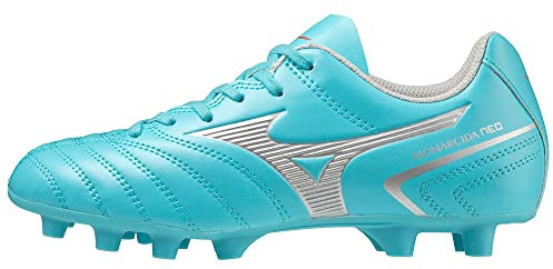 Mizuno Unisex Monarcida NEO II Select Jr Fußballschuh, Blue Curacao/Silver, 34.5 EU