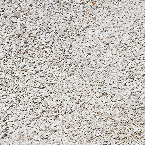 4myBaby Best for Garden Granit Ziersplitt weiß 8-16 mm umweltfreundlich klein Kies Splitt Natur bunt für Beete, Wege & Gartenteiche Zierkies 10 kg-500 kg zur Auswahl (75 kg)