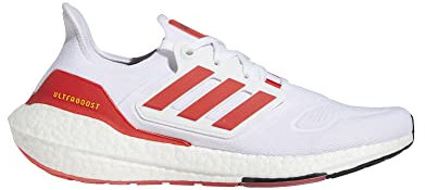 adidas Duramo SL Laufschuh f r Herren, Wei e Wolke leuchtend rot gelb Strahl, 47 1/3 EU