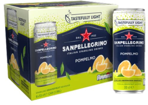 San Pellegrino | Grapefruit Drinks | 6 X 4 330Ml | 24 Cans