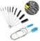 Flexible Abflussbürste, 10-teiliges Federbürsten-Kombi-Set, geeignet für Aquarium-Wasserfilter, Rohrschlauch, Luftschlauch, Aquarium, Glasvase, Familienküche.