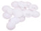 JIHUOO 100 Pcs Plastic Lock Fastener Caps Furniture Cam Cap Lock Nuts Cap Decorative Screw Caps Covers Cabinet Screw Hole Plugs Covers White