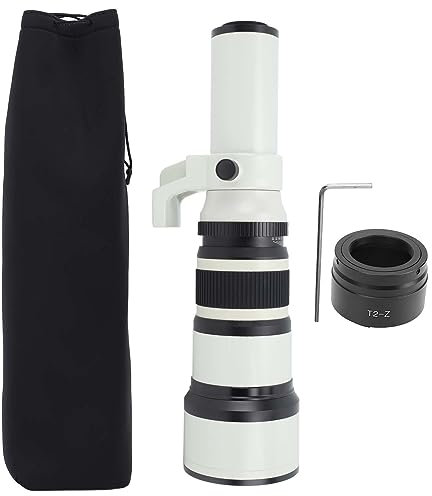 Teleobiettivo Prime 500mm F/6.3 con Messa a Fuoco Fissa + Anello Adattatore per Montaggio Obiettivo T2 Z, Teleobiettivo per Fotografia Astronomica per Fotocamere Mirrorless Z