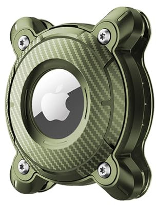Sichy Airtag Hülle für Airtag Hundehalsband, IP68 Wasserdicht Airtag Hund Halter, Ultraleichtes Hart TPU, Rückenclip Airtag Anhänger Case, Stoßfest, Kratzfest Anhänger Zubehör für Apple Air Tag